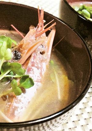 こりゃ旨い★贅沢★エビみその味噌汁♪-レシピのメイン写真