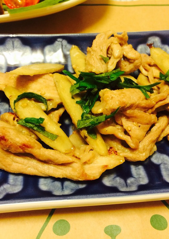 ごぼうと豚肉のごま炒め-レシピのメイン写真