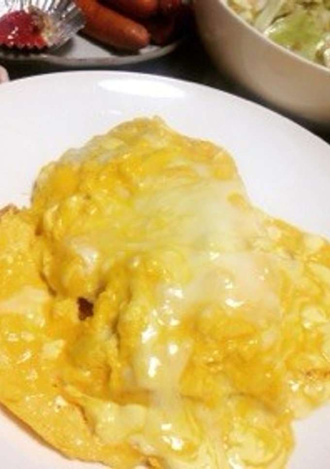 とろとろ♡半熟卵のチーズオムライス-レシピのメイン写真