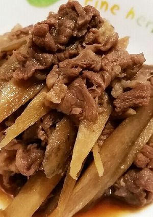 簡単❤牛肉とごぼうの甘辛煮物♪-レシピのメイン写真