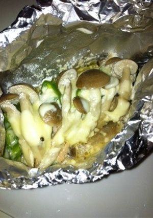 秋鮭としめじのマヨチーズホイル焼-レシピのメイン写真