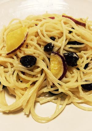 サツマイモとレーズンのパスタ-レシピのメイン写真
