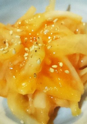 捨てないで！トロトロ柿で作るなます♪-レシピのメイン写真