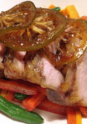 豚肉のかぼすハニーロースト-レシピのメイン写真