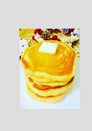 ホットケーキミックスと豆腐のパンケーキ-レシピのメイン写真