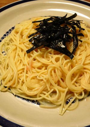 めんつゆが隠し味　明太子パスタ-レシピのメイン写真