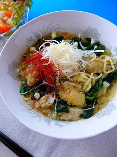 飲み干す旨さ♡牡蠣のガリバタ塩ラーメン!-レシピのメイン写真