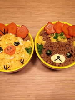 リラックマの鶏そぼろ丼-レシピのメイン写真
