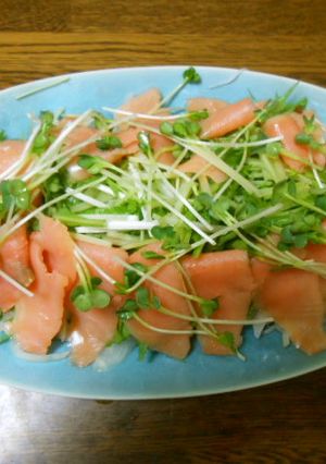 簡単！スモークサーモンのカルパッチョ-レシピのメイン写真