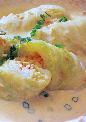 我が家の ロール白菜の豆乳煮(o^^o)-レシピのメイン写真