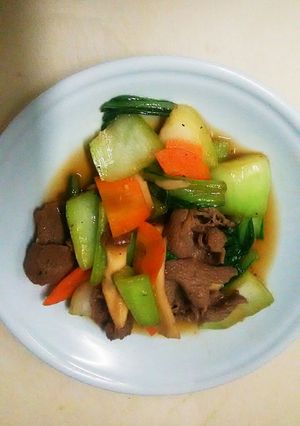 チンゲン菜と牛肉のササッと炒め★-レシピのメイン写真