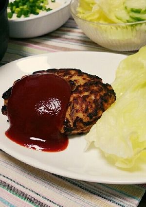 主な材料三つで肉肉しいハンバーグ♡-レシピのメイン写真