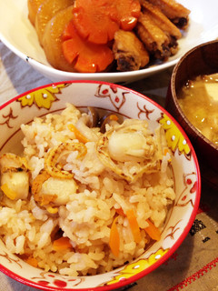 安くて旨い♡ベビーホタテの炊き込みご飯-レシピのメイン写真