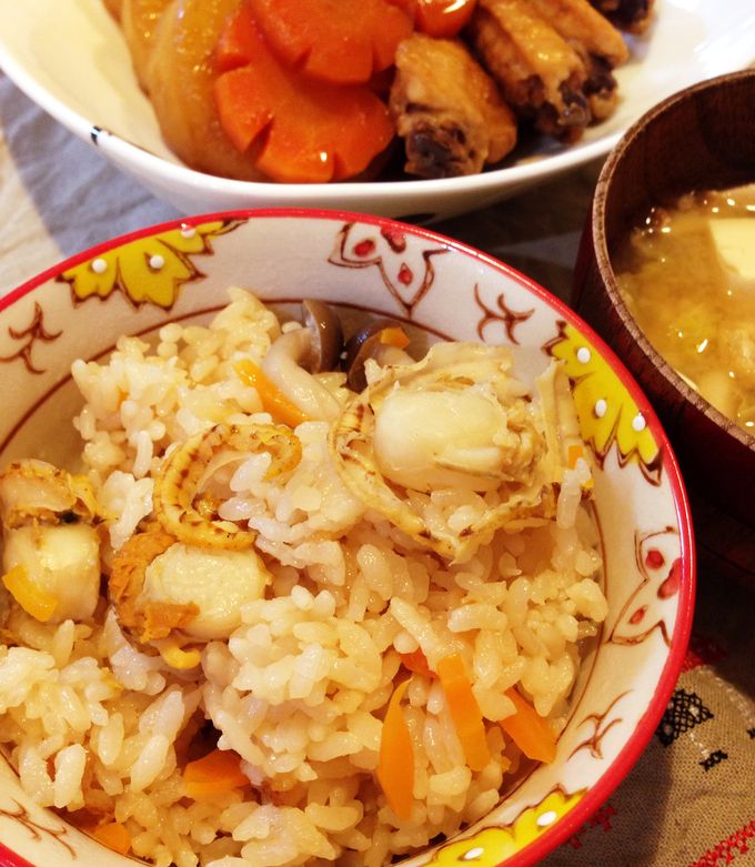 安くて旨い♡ベビーホタテの炊き込みご飯-レシピのメイン写真