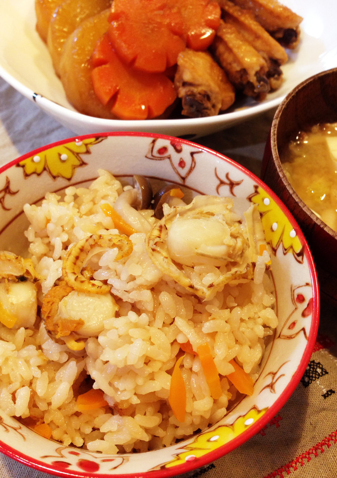 安くて旨い♡ベビーホタテの炊き込みご飯-レシピのメイン写真