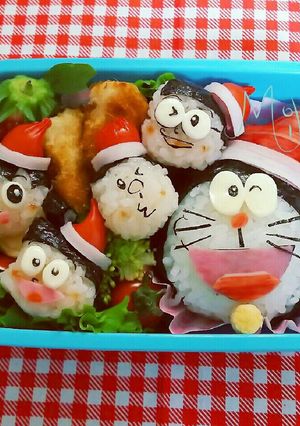 ドラえもん クリスマス キャラ弁-レシピのメイン写真