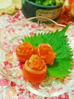 柚子胡椒風味のサーモンローズ-レシピのメイン写真