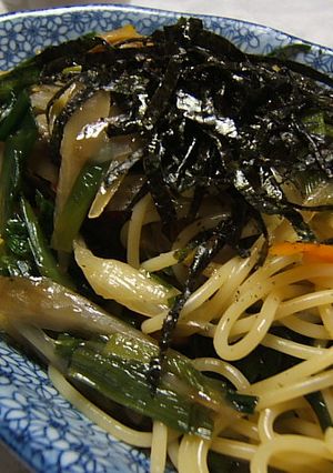 あさりとニラとゴボウのあんかけパスタ-レシピのメイン写真