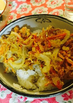オリーブオイルとごま油でカリッとかき揚げ-レシピのメイン写真