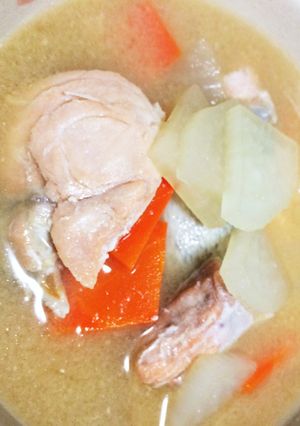 簡単に、大根と人参と鮭のお味噌汁☆-レシピのメイン写真