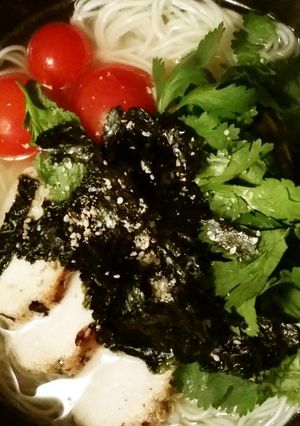 簡単　パクチーめん-レシピのメイン写真