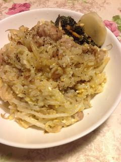 豚肉ともやしのふんわり玉子炒飯♪-レシピのメイン写真