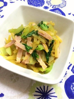 *ヤーコンと青梗菜の塩レモン炒め *-レシピのメイン写真