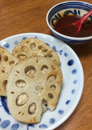 乗せるだけ。手抜き蓮根はさみ焼き-レシピのメイン写真