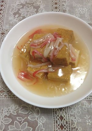 厚揚げの蟹あんかけ-レシピのメイン写真