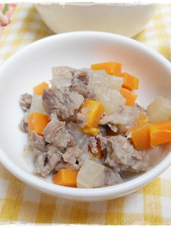 離乳食完了期 牛肉と根菜煮-レシピのメイン写真