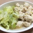 鶏団子とキャベツの白ダシ煮♪