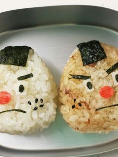 妖怪ウォッチおにぎり侍♡おにぎり-レシピのメイン写真