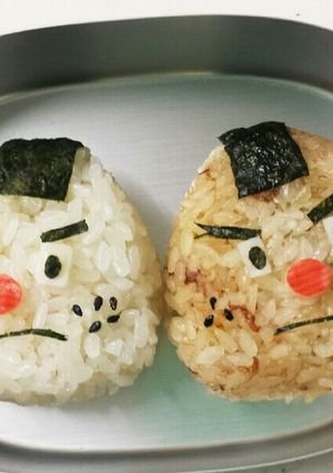 妖怪ウォッチおにぎり侍♡おにぎり-レシピのメイン写真