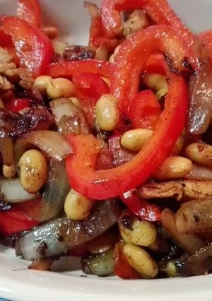 絶品♪♪豚肉と蒸し大豆のゆずぽん炒め-レシピのメイン写真