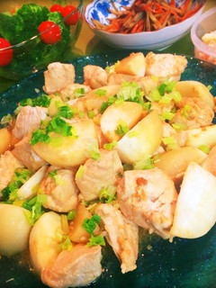 ほっこり!かぶと鶏モモ肉の味噌煮込み-レシピのメイン写真