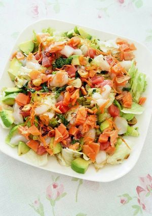 簡単なのに豪華なお刺身サラダ-レシピのメイン写真