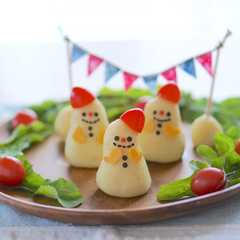 รูปของ クリスマスに♪マッシュポテトのスノーマン