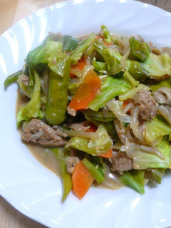 大豆のお肉でヘルシー野菜炒め-レシピのメイン写真