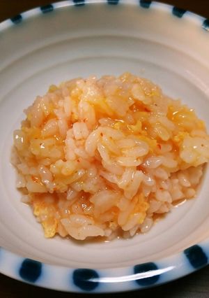 ピリ辛タマゴ雑炊-レシピのメイン写真