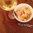 【晩酌仕立】さんまとトマトの炊き込み御飯
