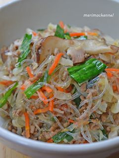 春雨と挽肉の炒め物-レシピのメイン写真