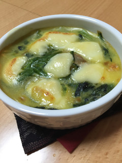 牡蠣とほうれん草の豆乳グラタン-レシピのメイン写真