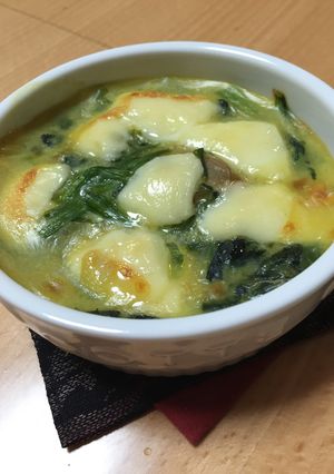 牡蠣とほうれん草の豆乳グラタン-レシピのメイン写真