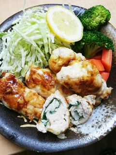 揚げない!ささみのしそチーズ☆バター醤油-レシピのメイン写真