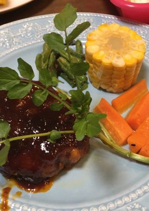 ハンバーグ-レシピのメイン写真