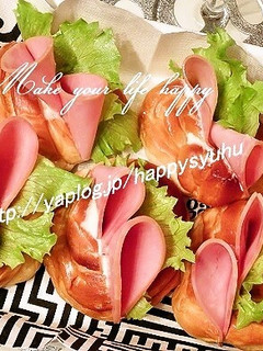 ロールパン☆ハムサンド-レシピのメイン写真
