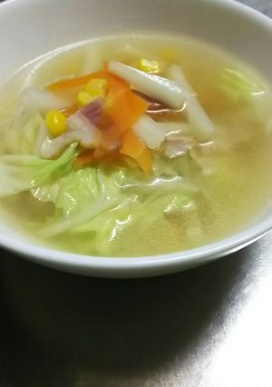 白菜とベーコンのスープ-レシピのメイン写真