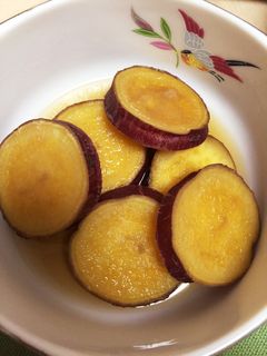 電子レンジ圧力鍋でさつまいもの煮物♡-レシピのメイン写真