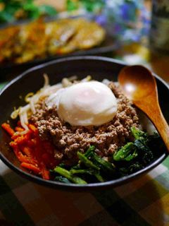 豆腐入りそぼろでヘルシービビンバ-レシピのメイン写真