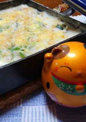 フライパン１つ♪米粉で簡単和風グラタン-レシピのメイン写真